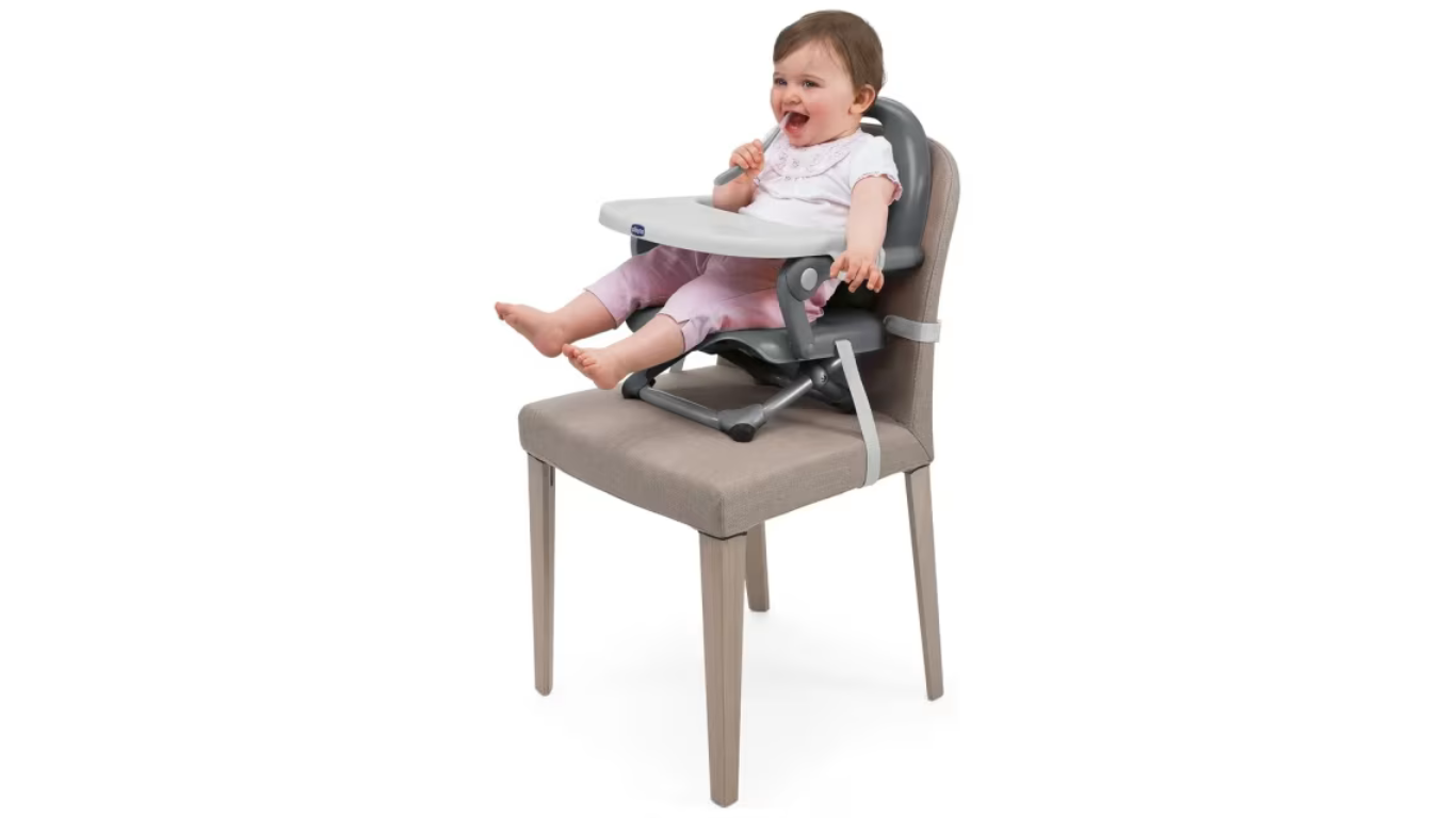 Chicco Booster Seat Pocket Snack Dark Grey