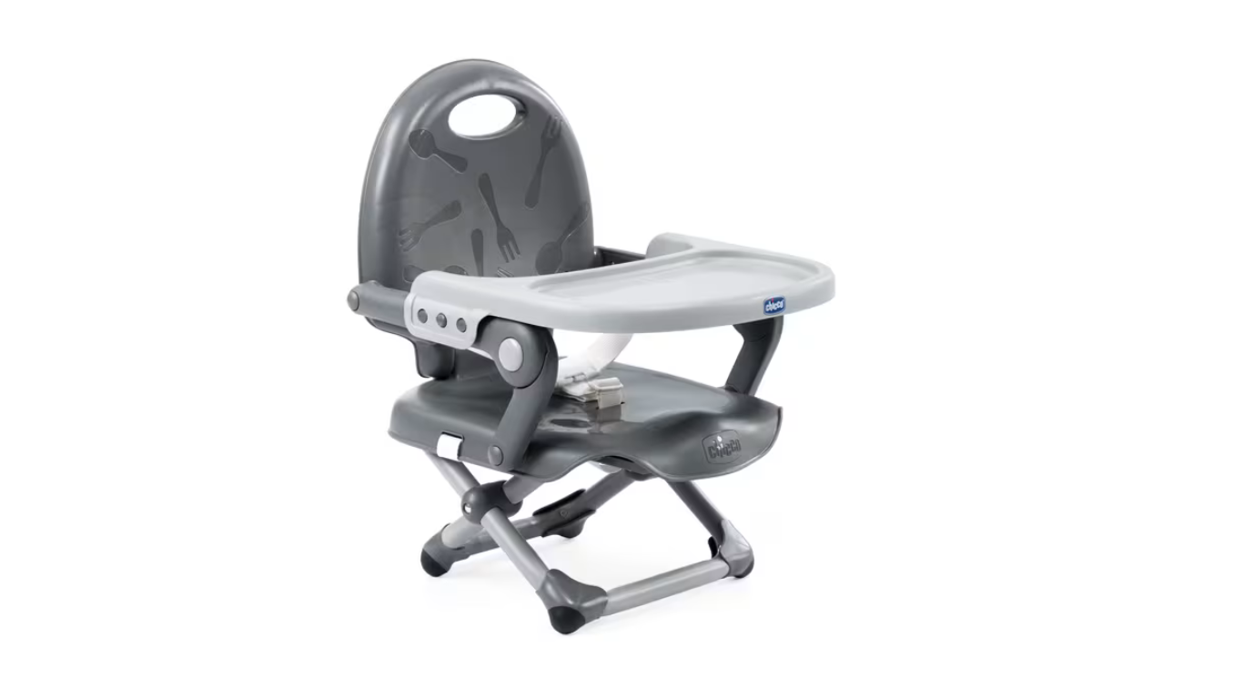 Chicco Booster Seat Pocket Snack Dark Grey